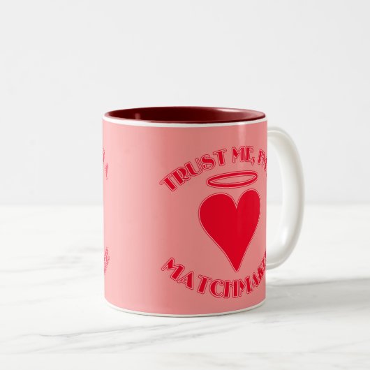私が私仲人であることを信頼して下さい ツートーンマグカップ (正面右)