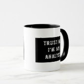 私が私分析者であることを信頼して下さい マグカップ (正面右)