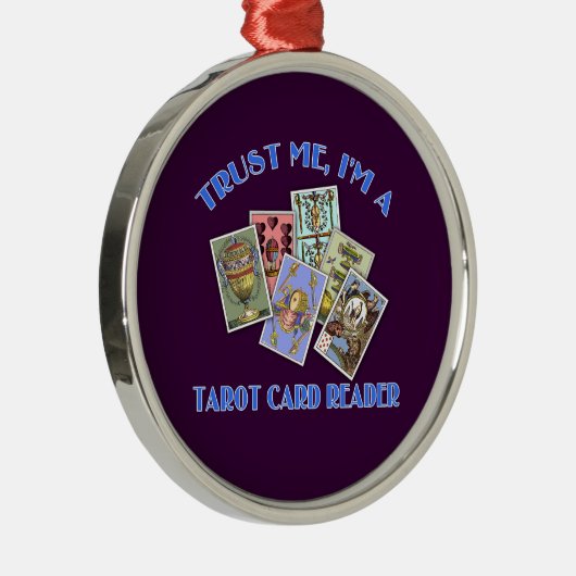 私が私占い師であることを信頼して下さい メタルオーナメント (右)