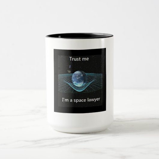 私が私宇宙弁護士であることを信頼して下さい マグカップ (中央)