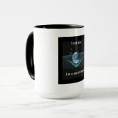 私が私宇宙弁護士であることを信頼して下さい マグカップ (正面左)