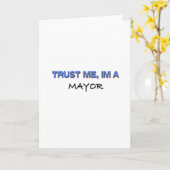 私が私市長であることを信頼して下さい カード (黄色い花)
