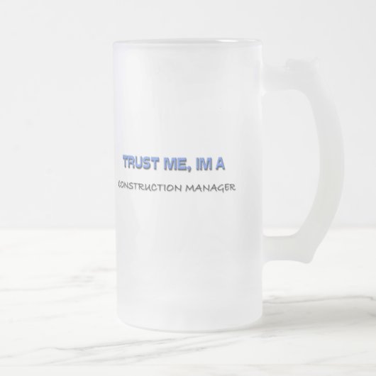 私が私建築のマネージャーであることを信頼して下さい フロストグラスビールジョッキ (右)