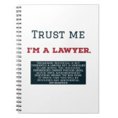 私が私弁護士であることを信頼して下さい ノートブック (正面)