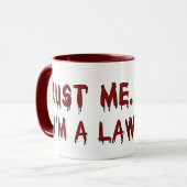 私が私弁護士の鮫のマグであることを信頼して下さい マグカップ (正面左)