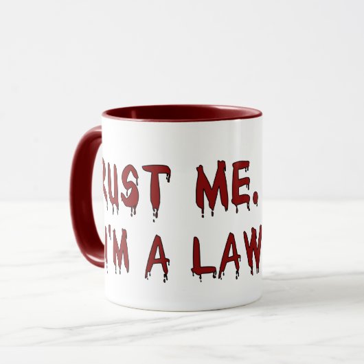 私が私弁護士の鮫のマグであることを信頼して下さい マグカップ (正面左)