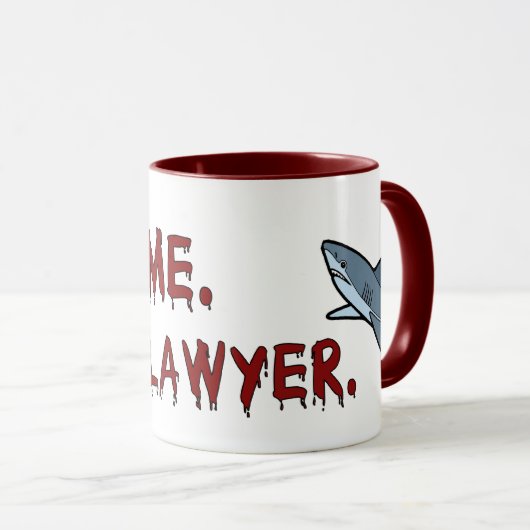 私が私弁護士の鮫のマグであることを信頼して下さい マグカップ (正面右)