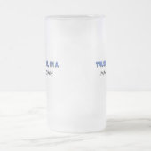 私が私手品師であることを信頼して下さい フロストグラスビールジョッキ (中央)