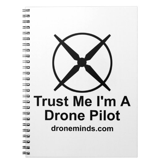 私が私無人機のパイロットであることを信頼して下さい ノートブック (正面)