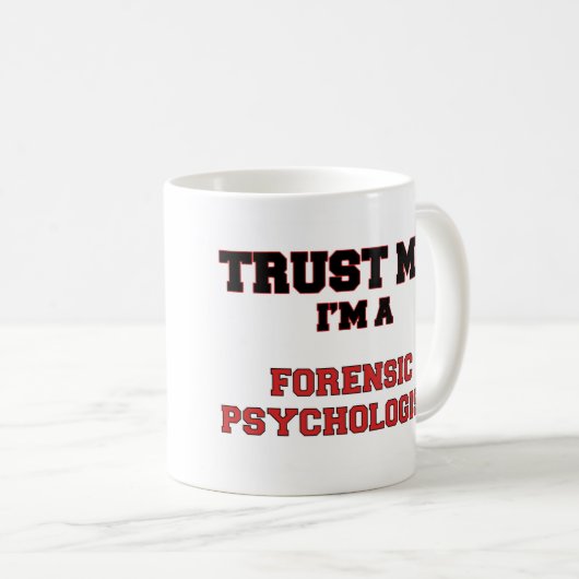私が私私の司法精神医学者であることを信頼して下さい コーヒーマグカップ (正面右)