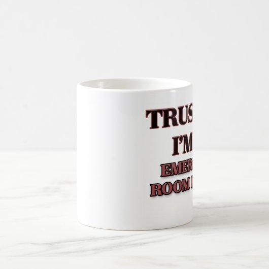 私が私緊急治療室の医者であることを信頼して下さい コーヒーマグカップ (中央)