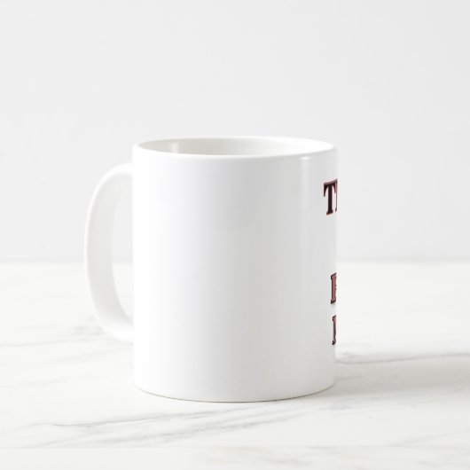 私が私財政のマネージャーであることを信頼して下さい コーヒーマグカップ (正面左)