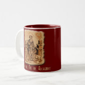 私が私錬金術師であることを信頼して下さい! ツートーンマグカップ (正面左)