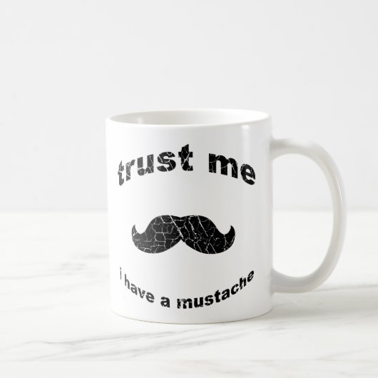 私が私髭を持っていることを信頼して下さい マグカップ (右)