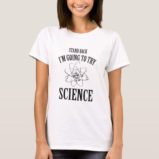私が科学を試みる前に立つ Tシャツ (正面)