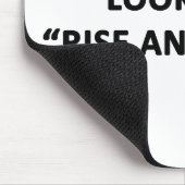 私が立ち上がって輝くように見える? マウスパッド (コーナー)