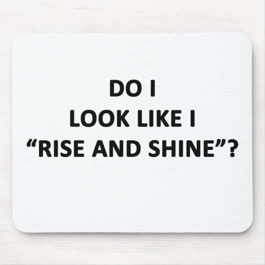 私が立ち上がって輝くように見える? マウスパッド (正面)