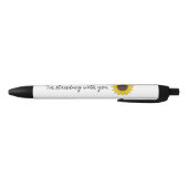 私が立っているヒマワリ引用文 黒ボールペン (ボトム)