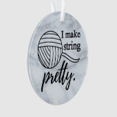 私が糸を作かわいらしる+工芸品 オーナメント (正面)