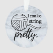 私が糸を作かわいらしる+工芸品 オーナメント (正面)
