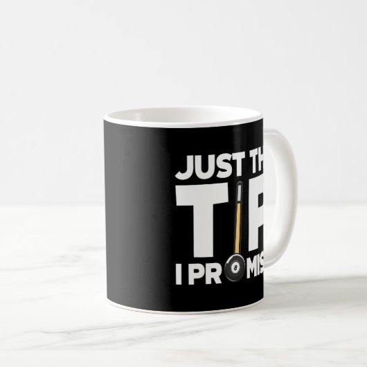 私が約束するチップのビリヤード選手スヌーカー コーヒーマグカップ (正面右)