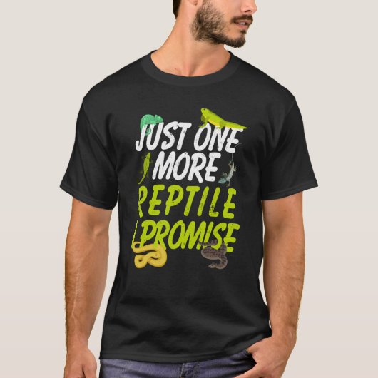 私が約束する爬虫類がもう一つ Tシャツ (正面)
