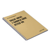 私が素晴らし事務所で行動すべきだったアイディア ノートブック (右側)