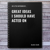 私が素晴らし事務所で行動すべきだったアイディア ノートブック