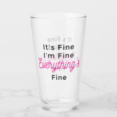 私が素晴らし全て素晴らし素晴らしだ タンブラーグラス (裏面)