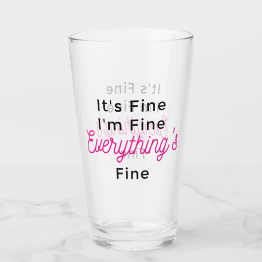 私が素晴らし全て素晴らし素晴らしだ タンブラーグラス (裏面)