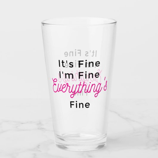 私が素晴らし全て素晴らし素晴らしだ タンブラーグラス (正面)