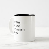 私が素晴らし全て素晴らし素晴らしだ ツートーンマグカップ (正面左)