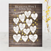 私が素朴あなたを愛する記念日の理由 カード (黄色い花)