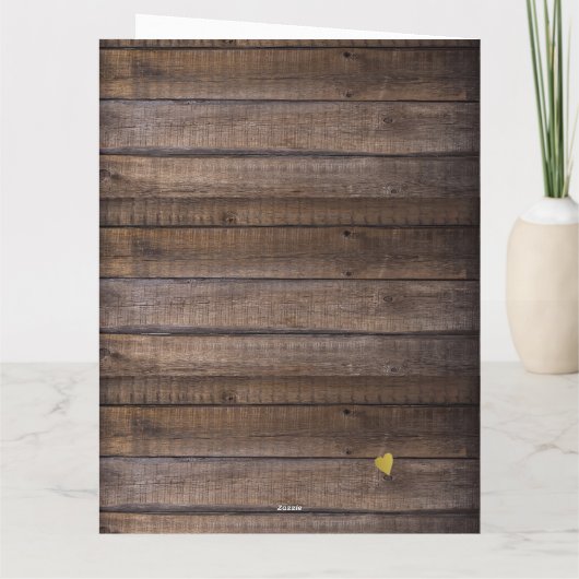 私が素朴あなたを愛する記念日の理由 カード (裏面)