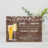 私が素朴カップルのシャワーを行う前に泡とブリュウ 招待状 (スタンド正面)