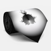 私が結ぶMandelbrotの黒 ネクタイ (ロール)