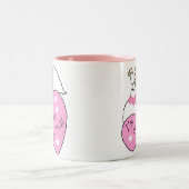 私が結婚しているハートおよび花嫁 ツートーンマグカップ (中央)