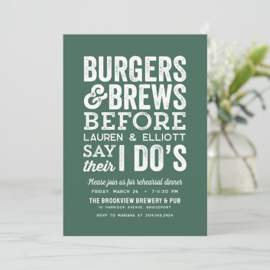 私が緑のプリーズを行う前にバーガーとブ結婚リーズ 招待状 (スタンド正面)