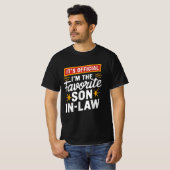 私が義理お気に入りの息子だおもしろい Tシャツ (正面フル)