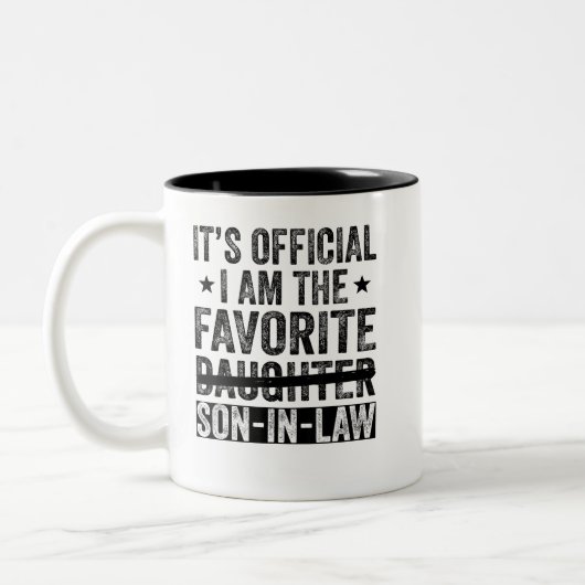 私が義理お気に入りの息子だ ツートーンマグカップ (左)