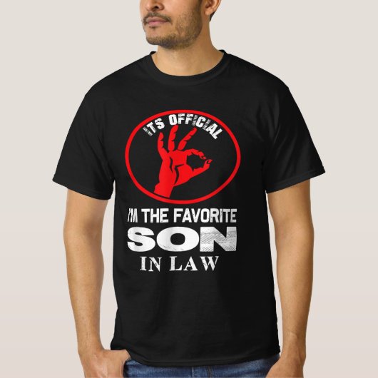 私が義理お気に入りの息子だ Tシャツ (正面)