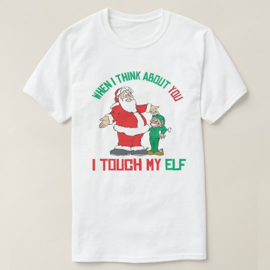私が考えお前の事で私はtouch小妖精や小人 tシャツ (デザイン正面)