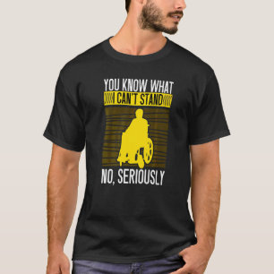 私が耐えられないもの ハンディキャップ ローリン 車輪 Tシャツ