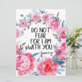 私が聖書の聖句と一緒にいることを恐れてはいけない カード (スタンド正面)