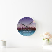 私が聖書の詩であることを今でも知っている ラウンド壁時計 (ホーム)