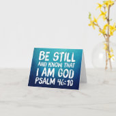 私が聖書の詩の神であることを今でも知っている聖なる書物、 経典 カード (黄色い花)