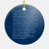 私が聞くものを聞きますか。 クリスマスのオーナメント セラミックオーナメント (裏面)