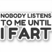 私が聞思い出すまで誰も私に近づかなかった シール (正面)