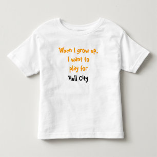 私が育つとき、私は外皮都市のために遊びたいと思います トドラーTシャツ