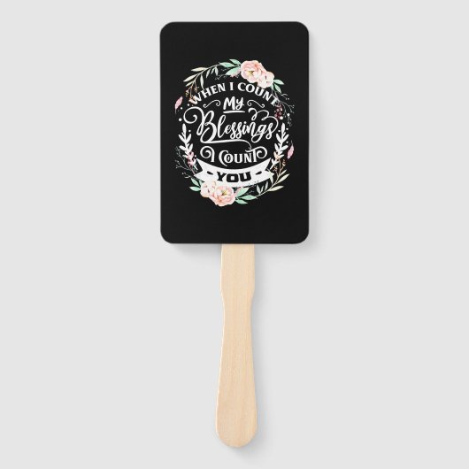 私が自分の友人を数える賛美と ハンドファン (正面)